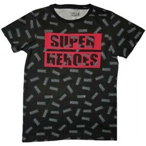 Marvel Superheroes Rubber Logo Men's Short Sleeve Graphic T-Shirt (CH/Small )NEW
